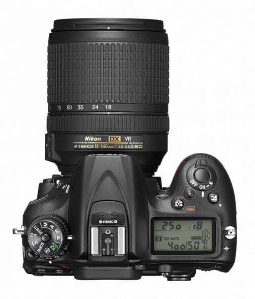 фотокамера Nikon D7200фотокамера Nikon D7200. Вид сверху