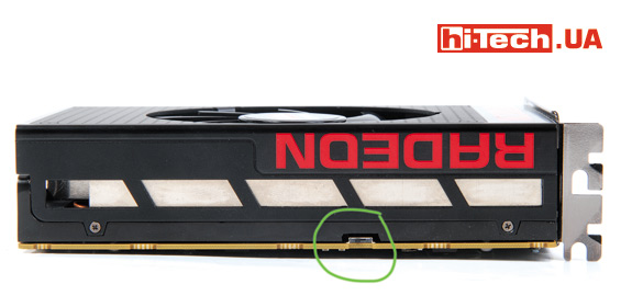 Традиционно для многих видеокарт AMD, R9 Nano имеет переключатель, позволяющий выбрать один из двух BIOS для работы