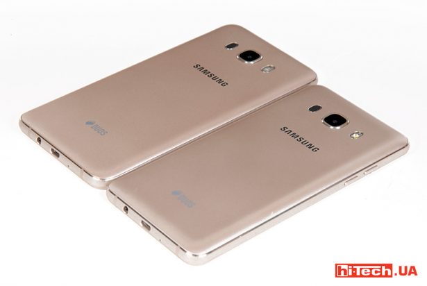 Визуально смартфоны Samsung J5 и J7 2016 года отличаются только общими габаритами