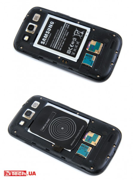Установка приемника для беспроводной зарядки Qi в  Samsung Galaxy S3