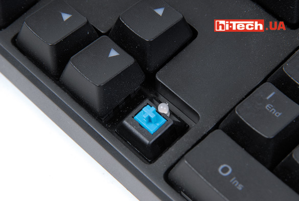 В клавиатуре могут использоваться переключатели Kailh Blue, как в представленной модели, или Kailh Brown. <a href=
