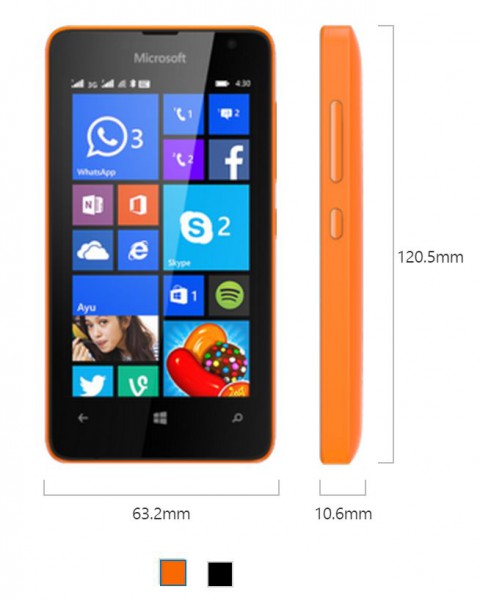 Lumia-430-DSIM-Size