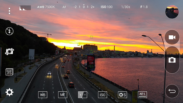 LG G4. "Ручной" режим съемки