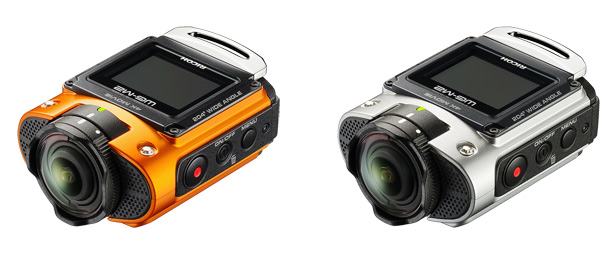 Экшен-камера Ricoh WG-M2 доступна в оранжевом и серебристом цветовых исполнениях