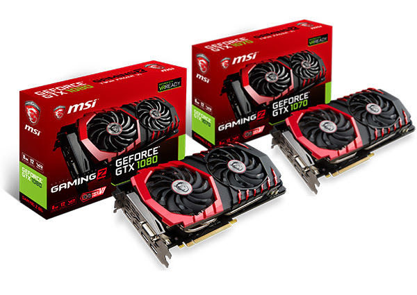MSI GeForce GTX 1080 & 1070 GAMING Z 8G-2