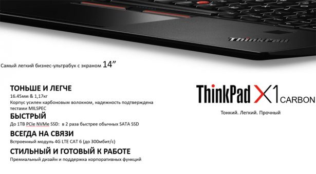 Особенности ноутбука Lenovo ThinkPad X1 Carbon
