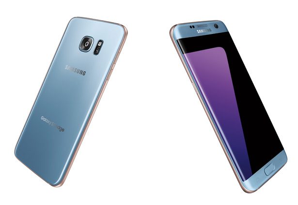 Samsung Galaxy S7 edge в цвете Blue Coral