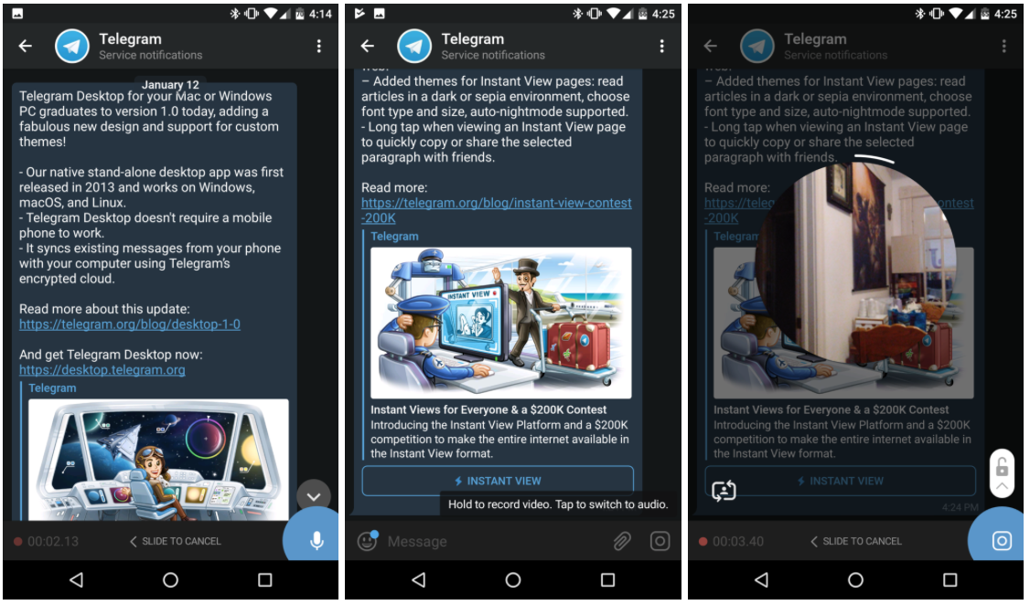 Instant view. Телеграм видеозвонки. Телеграм темная тема. Телеграм декстоп видеозврнкм. Платеж в телеграмм instant view.