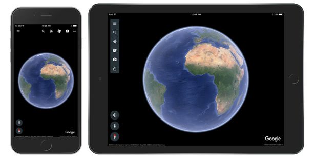 Google Earth для iPhone и iPad