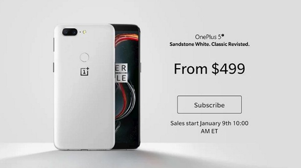 OnePlus 5T Sandstone White Limited Edition 1