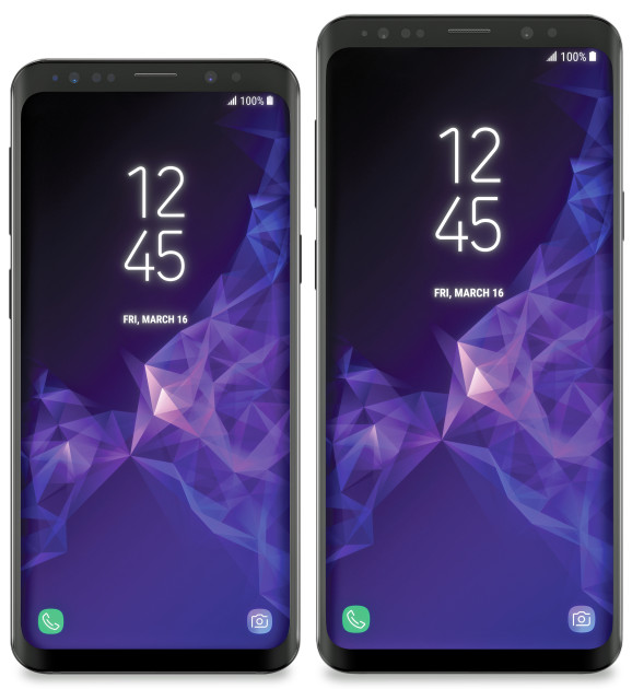 Samsung Galaxy S9 S9+ official renders
