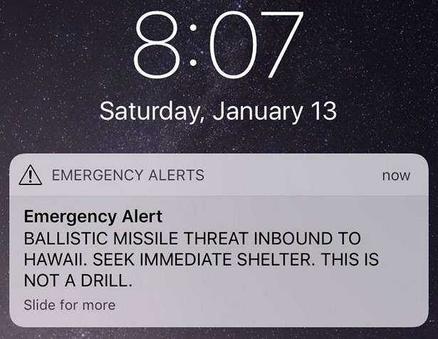 missile alert sms hawaii