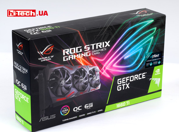 ASUS ROG Strix GeForce GTX 1660 Ti OC edition (ROG-STRIX-GTX1660TI-O6G-GAMING)