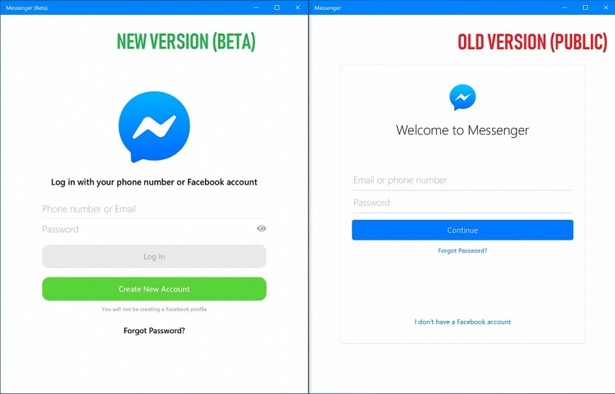 Facebook Messenger Windows 10 enter