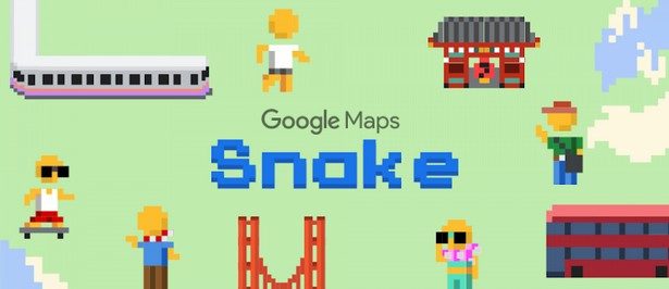 Google Maps Snake game