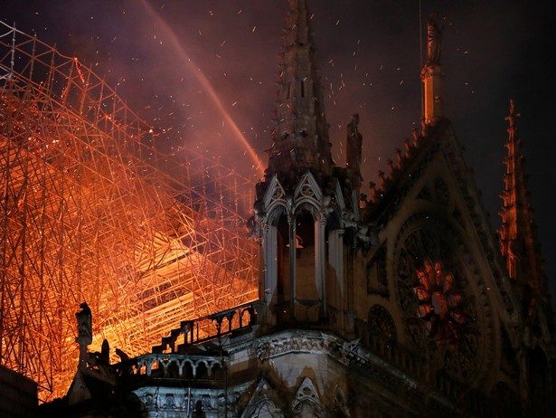 Notre-Dame de Paris on fire