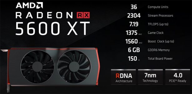 Особенности AMD Radeon RX 5600 XT