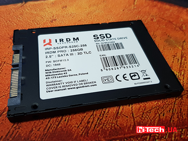 SSD IRDM PRO GEN2 SATA III 25 IRP-SSDPR-S25C-256