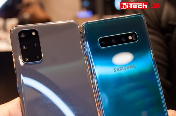 Сравнение Samsung Galaxy S20 Ultra с Galaxy S10+