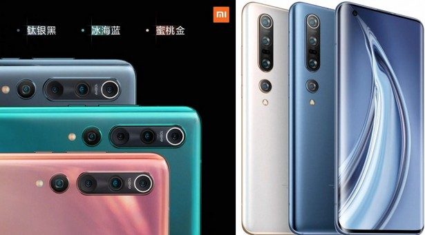Xiaomi Mi 10 and Mi 10 Pro colors