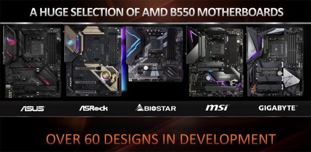 Материнские платы AMD B550