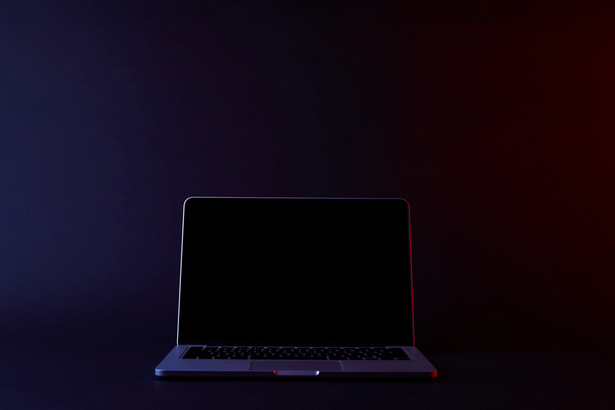 laptop at night