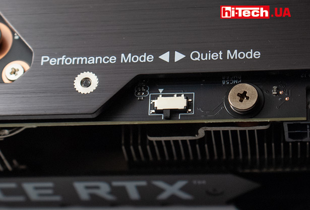 Переключатель BIOS на ASUS TUF Gaming GeForce RTX 3080