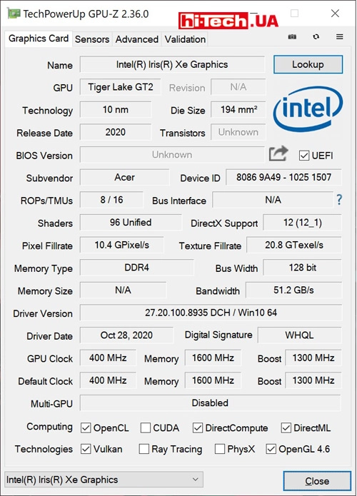 Intel iris sale graphics card