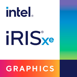 Логотип интегрированного видео Intel Iris Xe