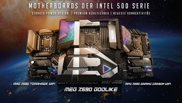 MSI Intel 500 series motherboards