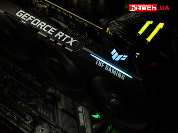 Подсветка ASUS TUF Gaming GeForce RTX 3060 Ti OC Edition