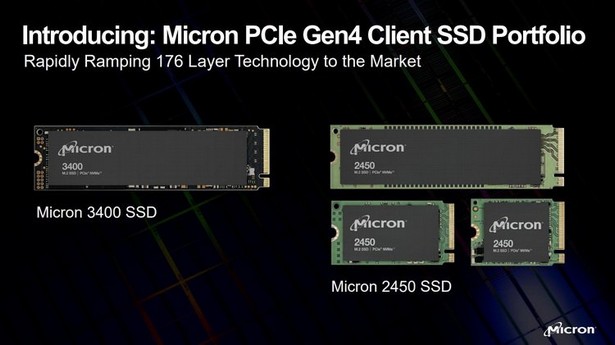 Micron 3400 2450 SSD M2 PCIe GEn4