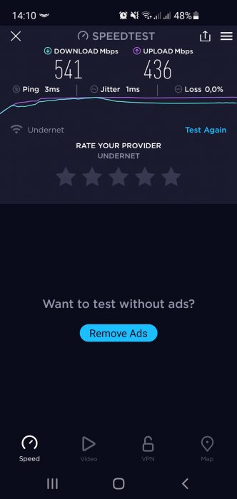 TP-Link Archer C64 speedtest 5hhz