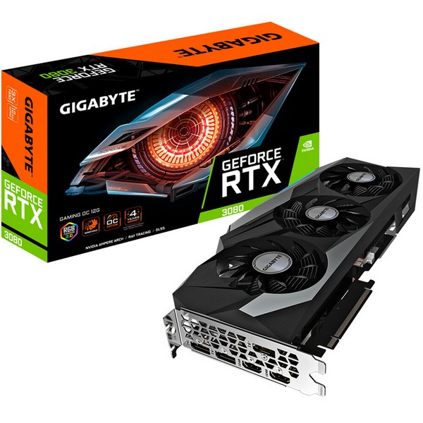 Gigabyte выпустит четыре версии GeForce RTX 3080 с 12 ГБ памяти