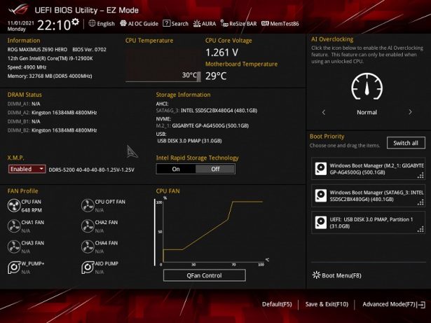 bios ez mode