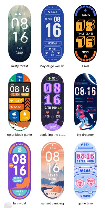 xiaomi mi band 7 face watches