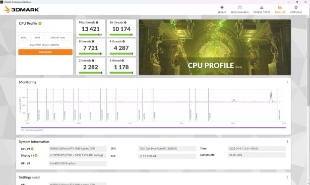 3d mark cpu profile