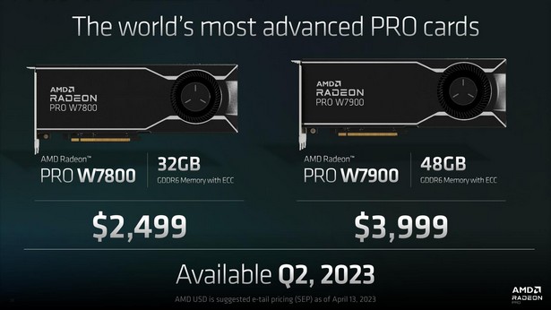 AMD Radeon Pro W7900 7800