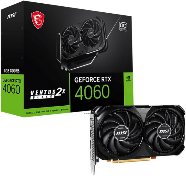 MSI GeForce RTX 4060 Ventus 2X Black