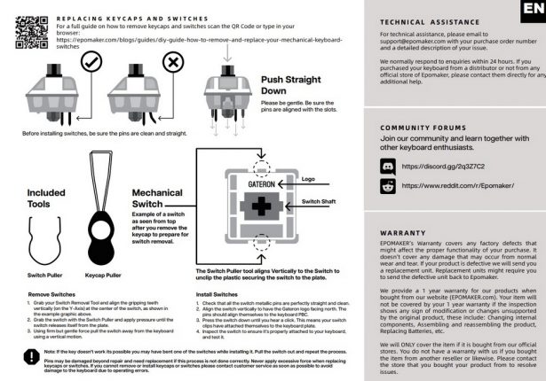 Epomaker EK68 manual