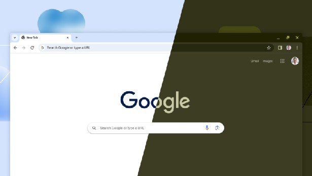 Google Chrome Material You design 2023