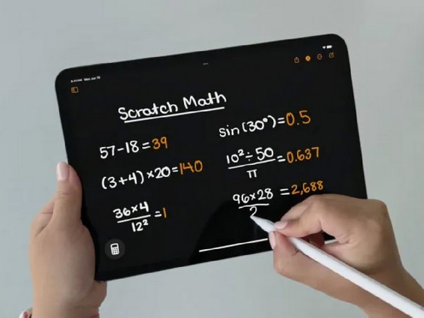 Apple iPad calculator