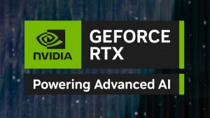 NVIDIA GeForce RTX powering AI logo