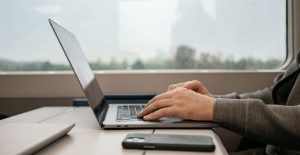 work internet laptop