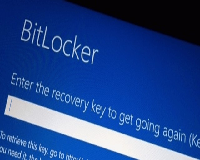 BitLocker screen