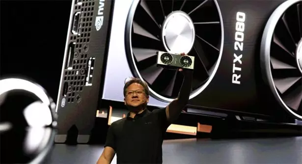 Jensen Huang на презентации NVIDIA GeForce RTX 2070, RTX 2080 и RTX 2080 Ti