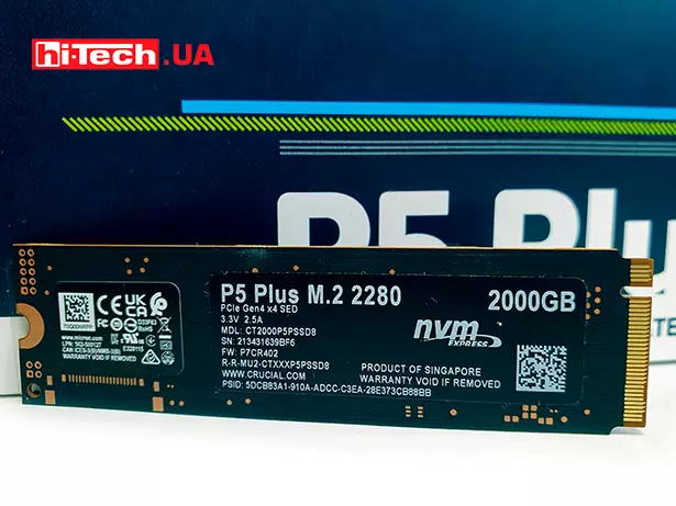 Crucial P5 Plus PCIe 4 M.2 2280SS CT2000P5PSSD8